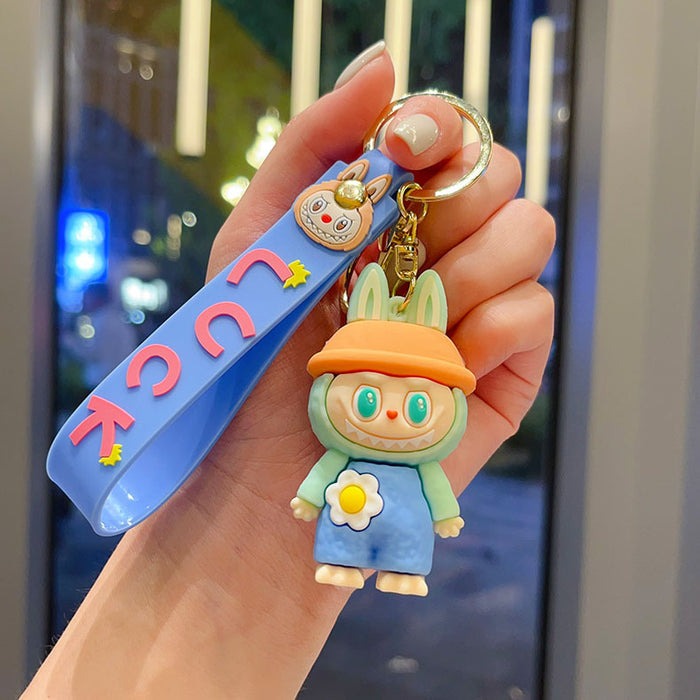 Wholesale Cross-dressing doll cartoon keychain cute couple school bag pendant car keychain claw machine small gift