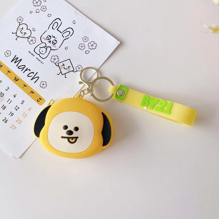 Wholesale Key Chain Silicone Creative Cartoon Coin Purse  JDC-KC-Huofan016