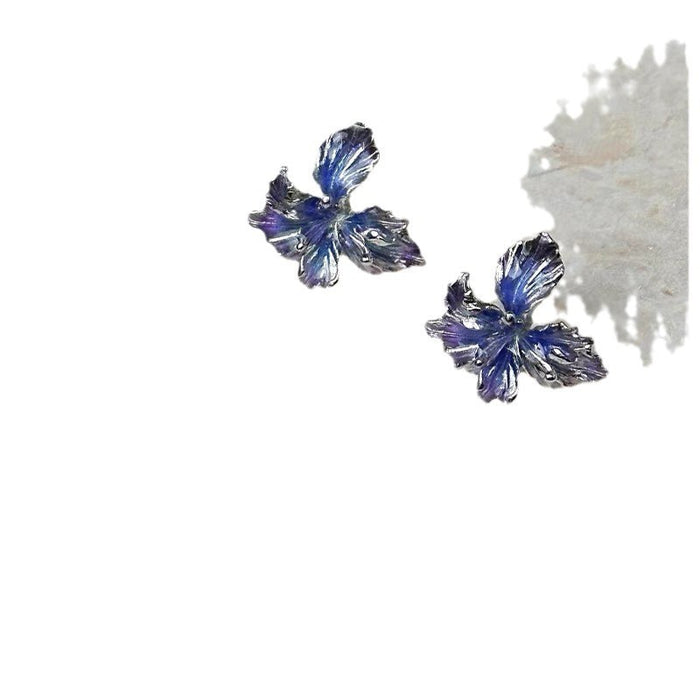 Wholesale Gradient flower earrings exquisite commuting niche design high-end earrings trendy earrings