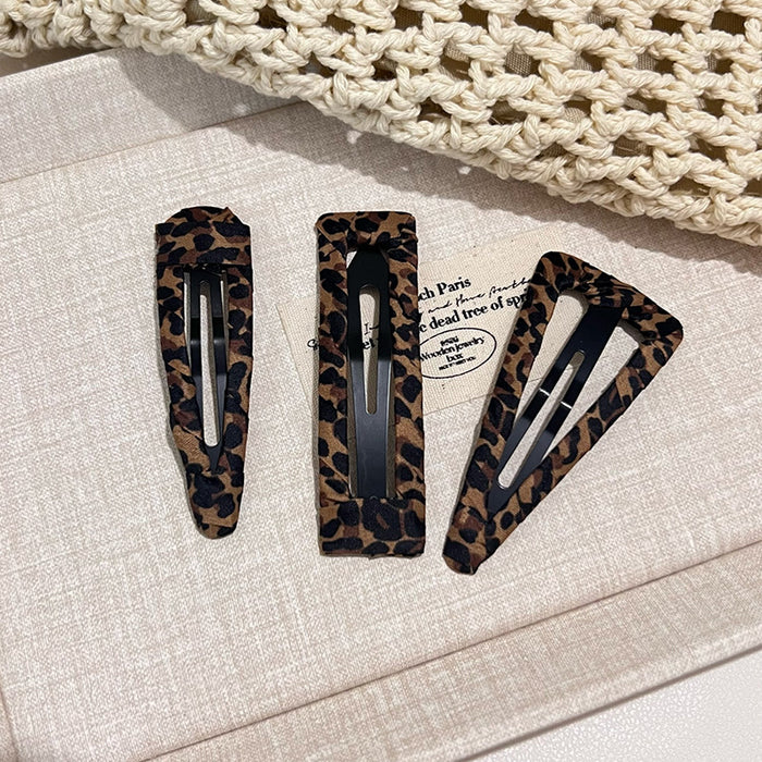 Wholesale Leopard Print BB Clip Bangs Clip Side Clip Broken Hairpin Hairpin Hairpin