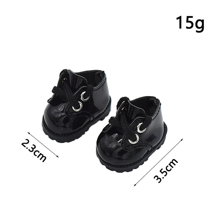 Wholesale Leather Shoes 8 Points Bjd Baby Shoes 10cm Cotton Doll Lina  Pendant Baby Clothes
