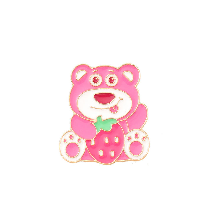 Wholesale Electroplated Metal Cartoon Brooch Pin Fashion Accessory For Bags Clothing Gift