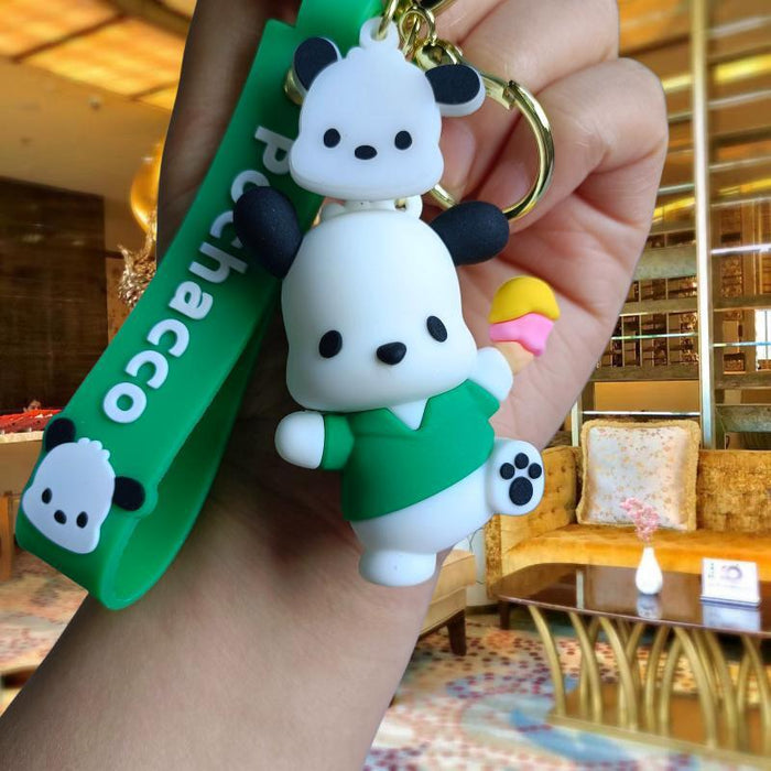 Wholesale Cartoon Silicone Doll Keychain JDC-KC-MingT041