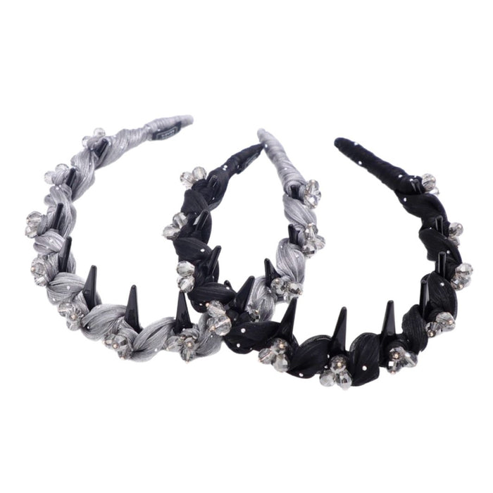 Wholesale Fluffy Elegant Toothed Comb Design Hair Hoop Hair Accessories Headband