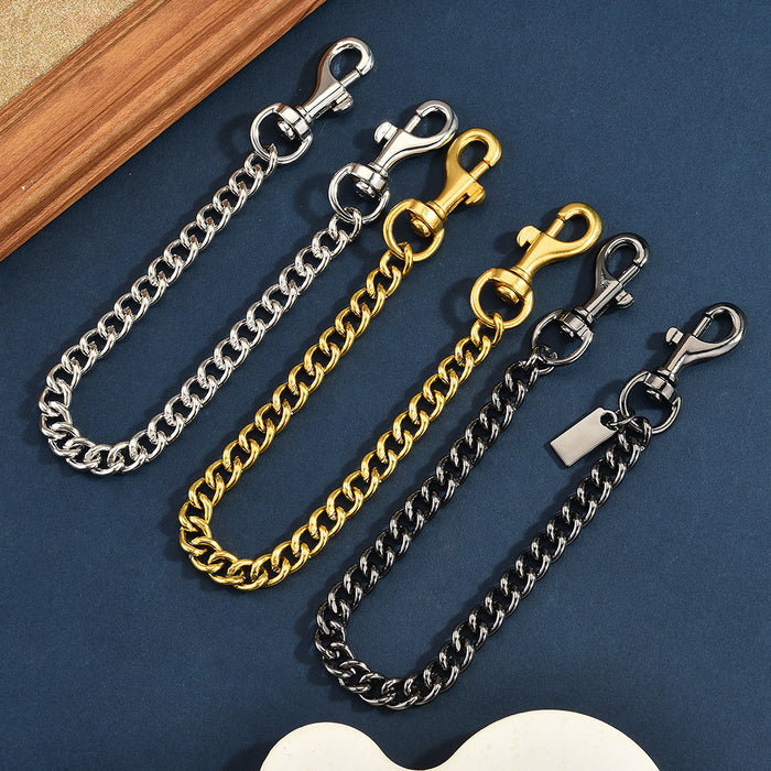 Wholesale Vintage Metal Bag Chain Charm With Cross And Roman Numeral Pattern Antique Silver Finish Fashion Accessory