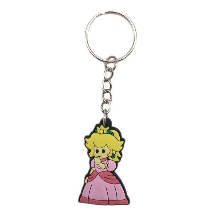 Wholesale 10pcs Cartoon Mushroom Keychain Pendant PVC Key Pendant School Bag Decoration
