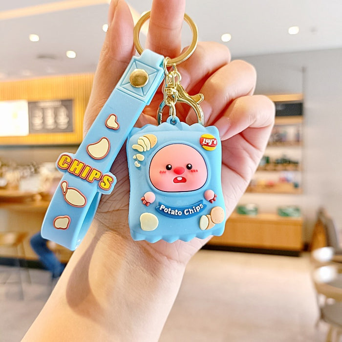 Wholesale Silicone Cartoon Doll Keychain JDC-KC-MingT204