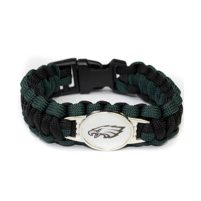 Wholesale Football  Alloy Buckle Woven Bracelet