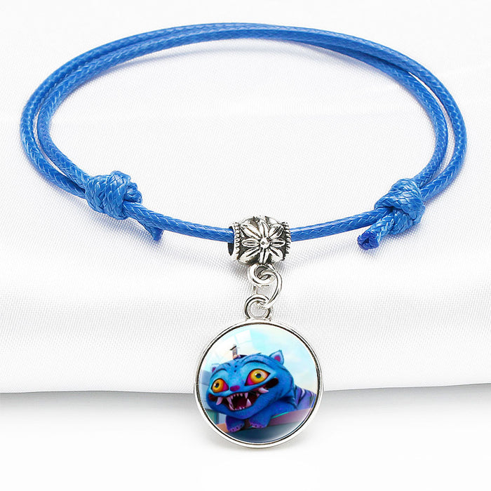 Wholesale KPOP Cute Cartoon Crystal Multi-Color Adjustable Bracelet