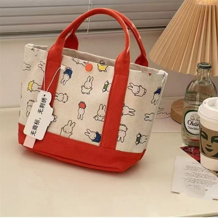 Wholesale Cute Rabbit Embroidered Cartoon Canvas Bag