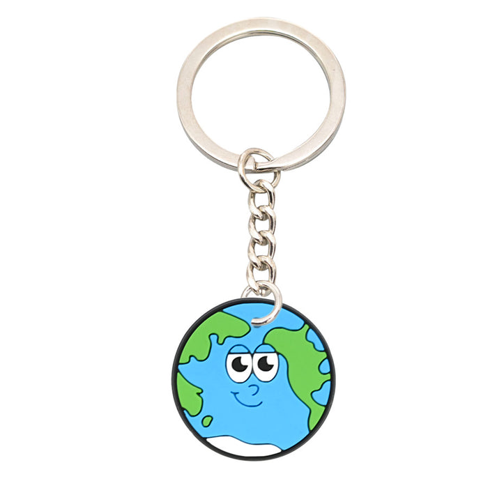 Wholesale  10 PCS Cartoon Keychain PVC Soft Rubber Keychain Accessories  Cute Pendant Keychain