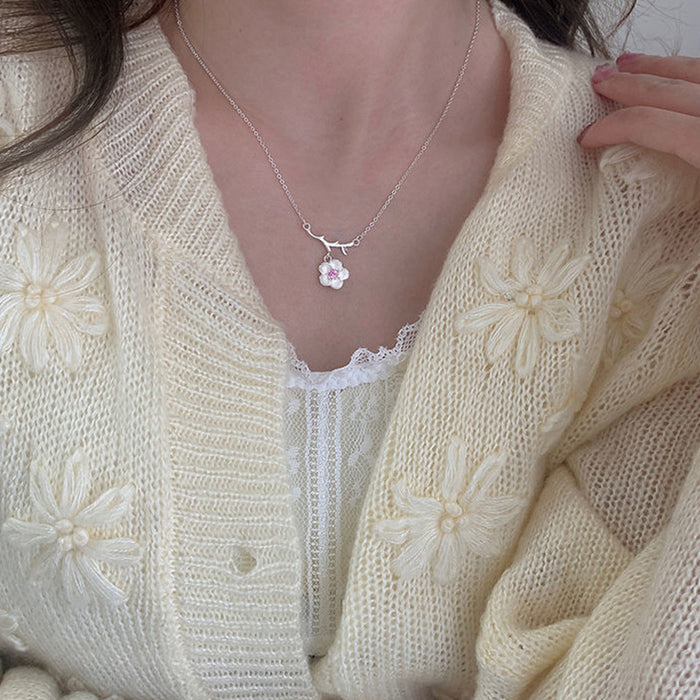 Wholesale Sakura necklace niche design versatile accessory