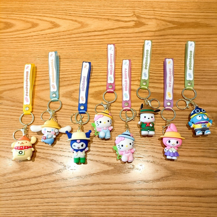 Wholesale Cute 3D Doll Silicone Keychain JDC-KC-MingT129