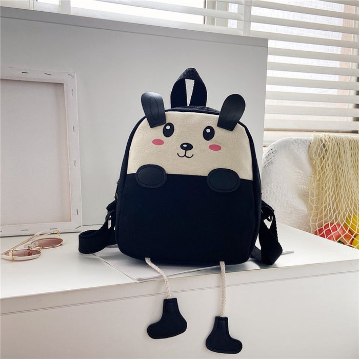Wholesale Children's backpack, boys' canvas backpack, cartoon cute girls' backpack, baby kindergarten backpack