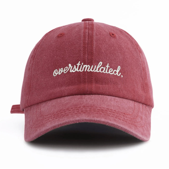 Wholesale Trendy Black Adjustable Baseball Cap With Distressed Letter Print Curved Brim For Summer Sun Protection Boutique Resale Accessory