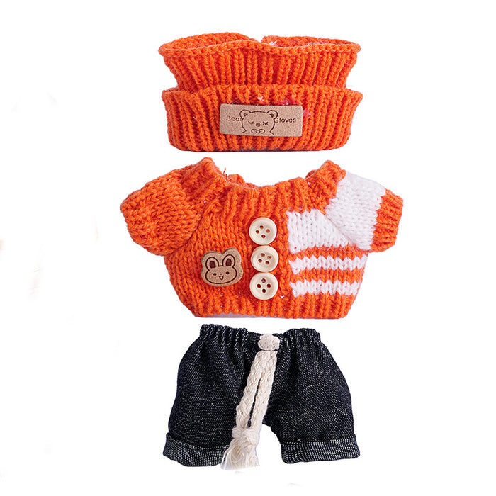 Wholesale 6pcs/set Only Clothes Are Suitable for Vinyl Dolls,  Plush Dolls and Other Wearable Wool Clothes to Change Clothes