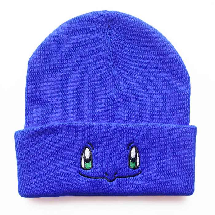 Wholesale Cartoon Cute Smiley Face Embroidery Acrylic Knitted Beanie JDC-FH-LvH015