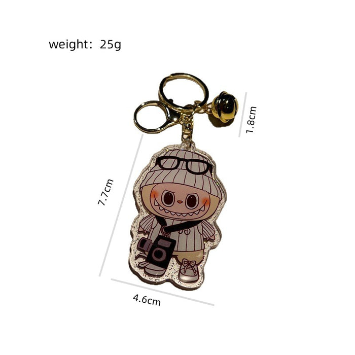 Wholesale 5 PCS double-sided cute cartoon printed acrylic keychains.