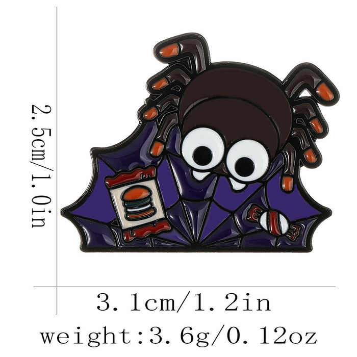Wholesale Alloy Cartoon Brooch Ghost Skull Pumpkin Pin Fashion Accessory For Resale