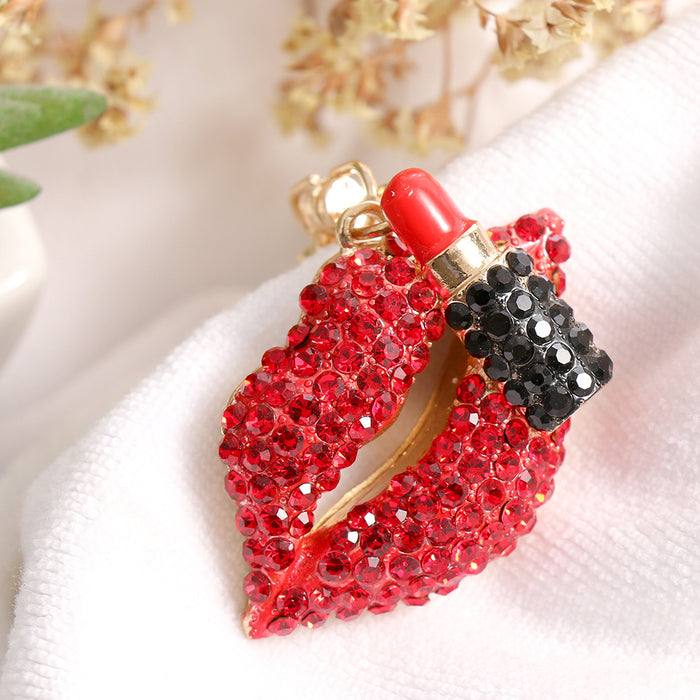 Wholesale Diamond Lip Alloy Keychain JDC-KC-ChaoK042