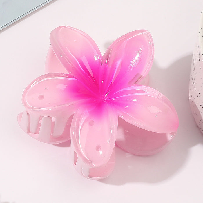 Wholesale Plumeria Flowers Plastic Hair Clip JDC-HC-Yiyan002