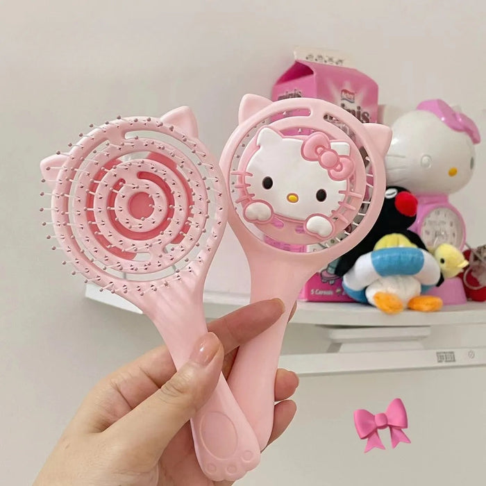 Wholesale Cute Fluffy Hollow Comb Makeup Massage Portable Student Dormitory JDC-CM-Mingt001