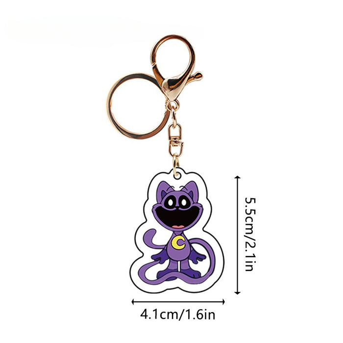 Wholesale Cartoon Smiling Animal Acrylic Keychains JDC-KC-HaoAn006