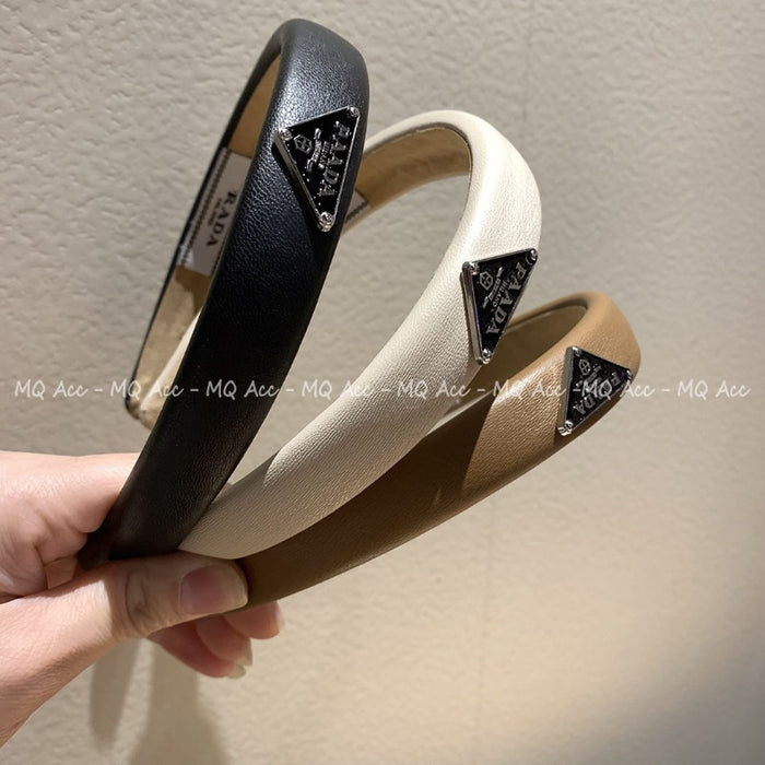 Wholesale Leather High-grade Inverted Triangle Lamb Headband JDC-HD-Yuq002