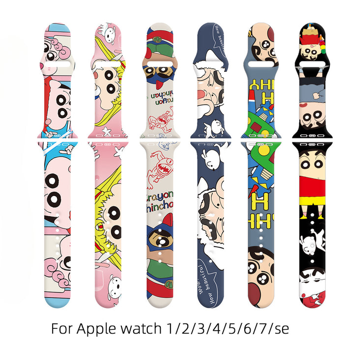 Wholesale Printed Silicone Watch Strap Wristband JDC-WD-NuoQi033