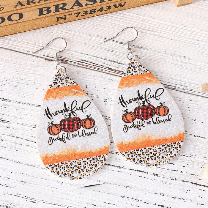 Wholesale EU Personality Print Earrings JDC-ES-ChuLian002