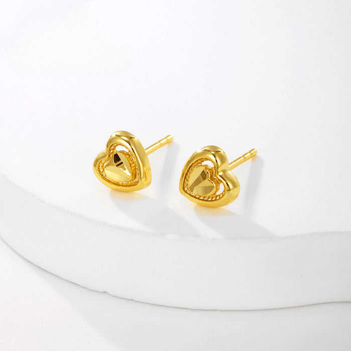 Wholesale Alloy Flower Simple and Compact Mini High-end Fashionable Earrings JDC-ES-XP005