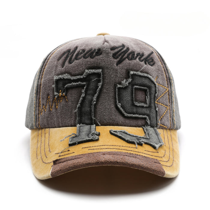 Wholesale Distressed Digital Embroidery Cotton Baseball Cap JDC-FH-MaoMang003