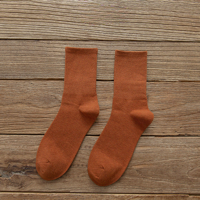 Wholesale Trendy  Cotton Socks Solid Color JDC-SK-LingX002