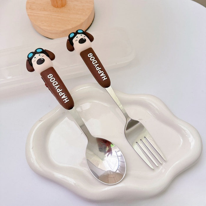 Wholesale Stainless Steel Tableware Silicone Handle Set JDC-SN-CXR002