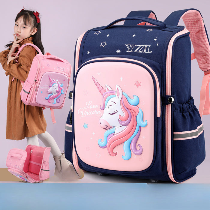 Wholesale Oxford Cloth Lightweight Children's Backpack with Reduced Burden and Spine Protection JDC-BP-YuanDuo094