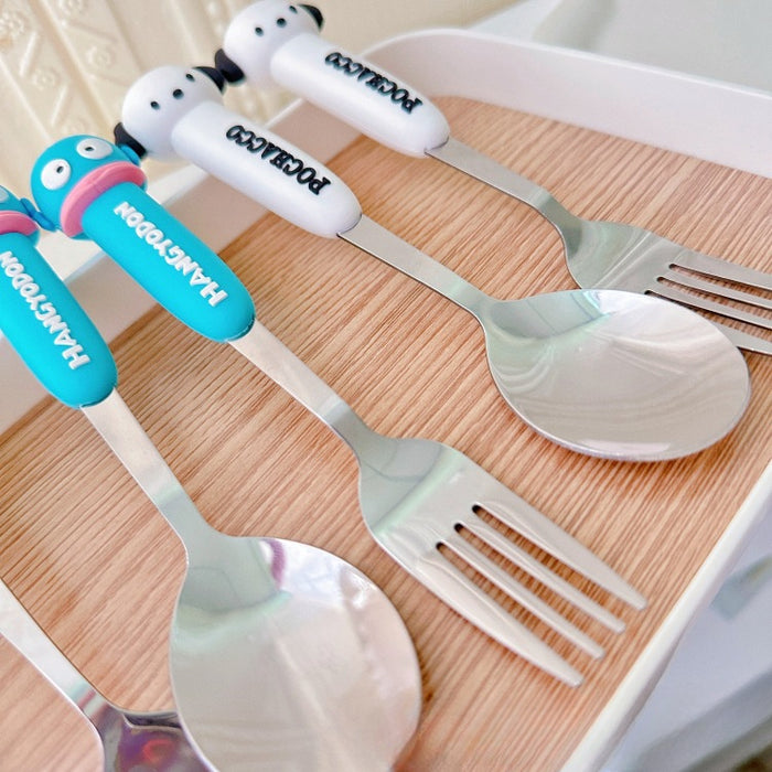 Wholesale Stainless Steel Tableware Silicone Handle Set JDC-SN-CXR002