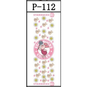 Wholesale 5pcs UV DTF Packing Cartoon Printing Pattern Pen Stickers JDC-ST-JieSheng082