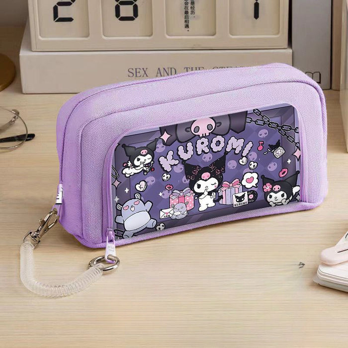 Wholesale Cartoon Canvas Large Capacity Pencil Case (S) JDC-PE-HanYan001