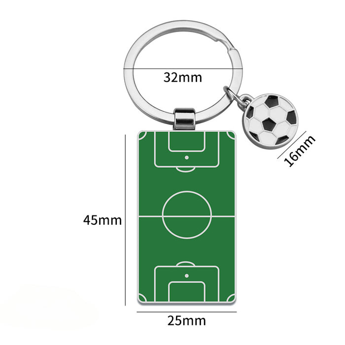 Wholesale Zinc Alloy Football Keychain JDC-KC-XunXin007