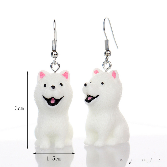 Wholesale 3D Cartoon Dog Earrings JDC-NS-NiQing011