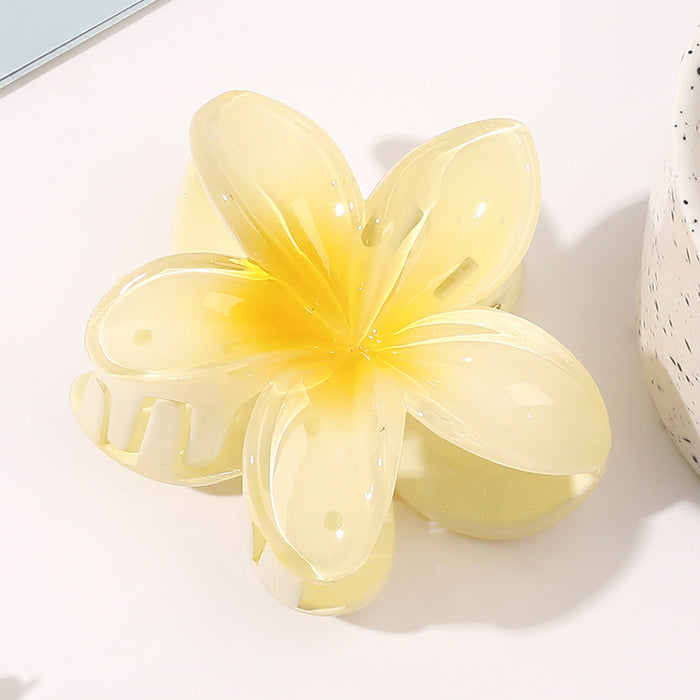 Wholesale Plumeria Flowers Plastic Hair Clip JDC-HC-Yiyan002