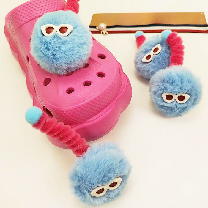 Wholesale Furry  Croc Shoes Decorative Buckle JDC-SC-JinHao005