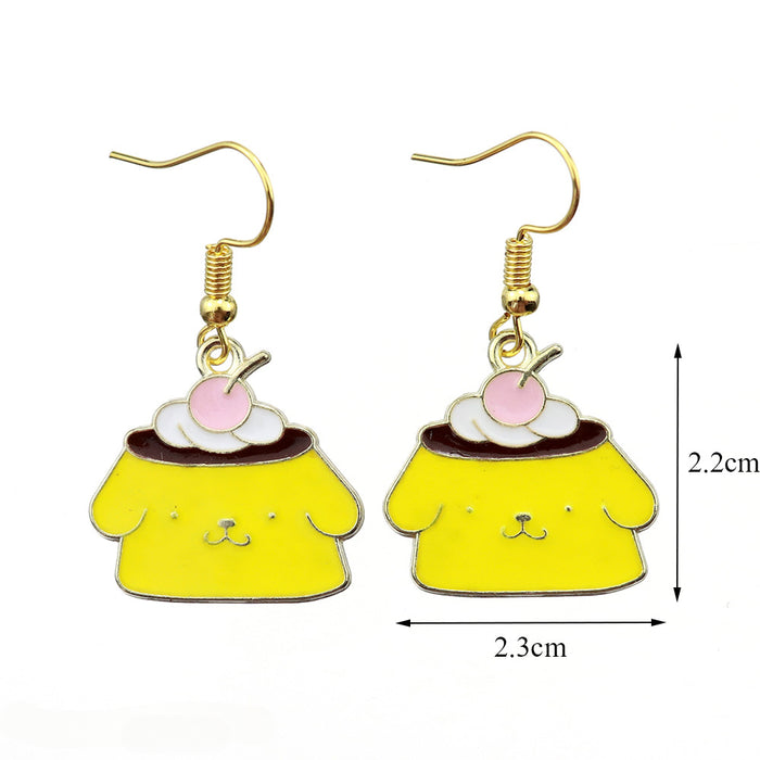 Wholesale Cartoon Animal Resin Earrings JDC-ES-niqing019