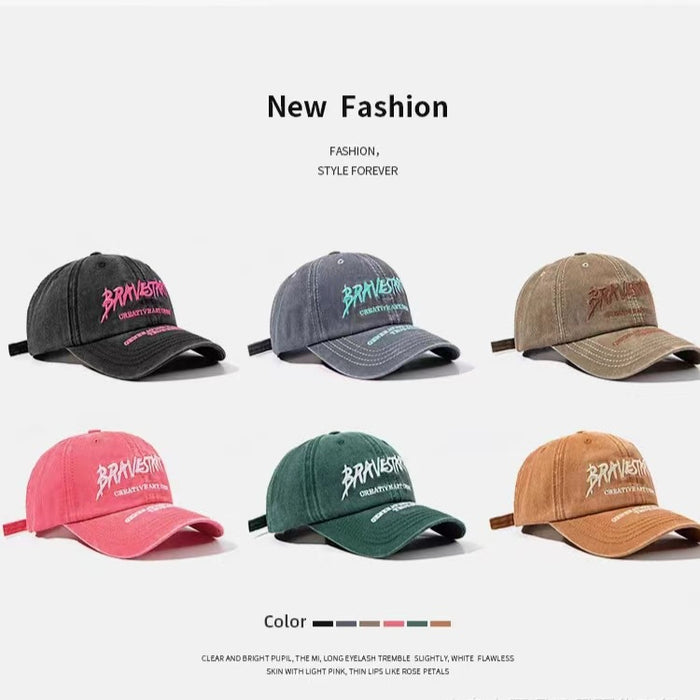 Wholesale Letter Embroidery Wash Soft Top Cotton Baseball Hat JDC-FH-Tunxun003