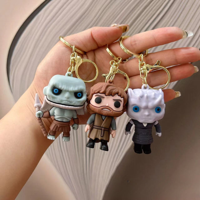 Wholesale 2PCS Super Cute Cute Doll PVC Keychains JDC-KC-Aobang007