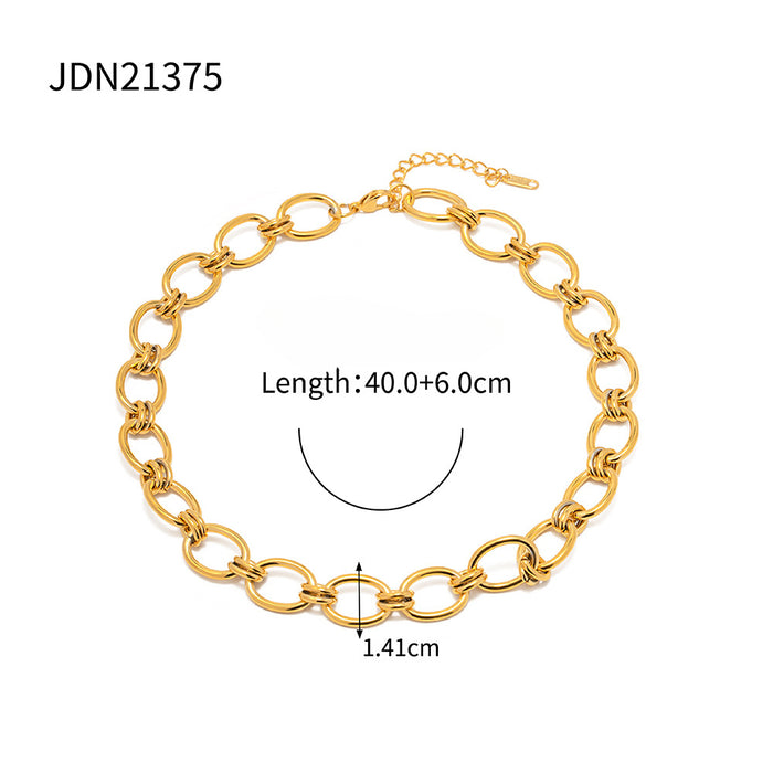 Wholesale 18K Gold Thick Chain Stainless Steel Bracelet JDC-BT-JD110