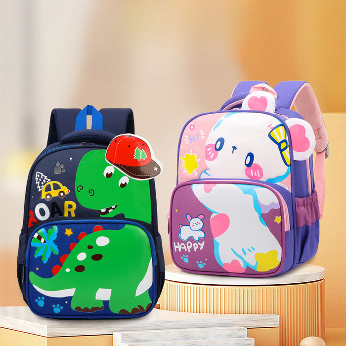 Wholesale Oxford Cloth Ultra-light Large Capacity Cartoon Children's School Bag JDC-BP-YuanDuo092