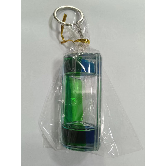 Wholesale Acrylic Creative Decompression Two-color Liquid Oil Leakage Keychain JDC-KC-JunQ001