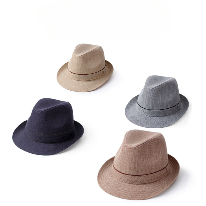 Wholesale Sun Hat Solid Color Imitation Linen Rolled Brim JDC-FH-DG019