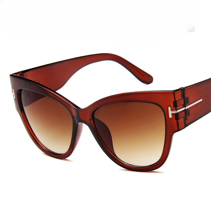 Wholesale T-shaped Retro Large Frame PC Sunglasses JDC-SG-MaN018